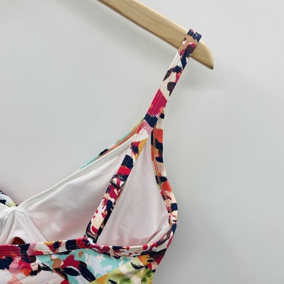 Bleu Rod Beattie Womens Size 8 D-Cup Party Animal Twist-Front Tankini Top 1661 - Picture 6 of 8